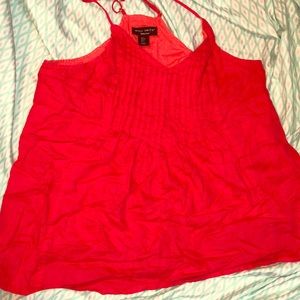 Candy apple red tank top adjustable straps